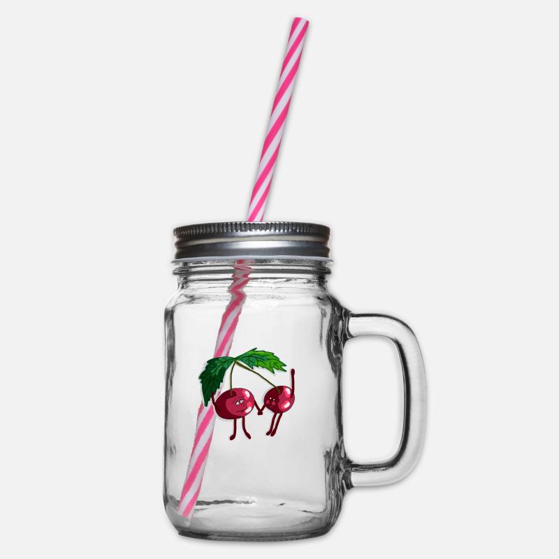 cerise - Bocal à boisson - transparent