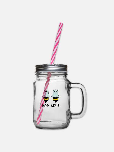 BOO BEES - Henkelglas mit Schraubdeckel - Klar