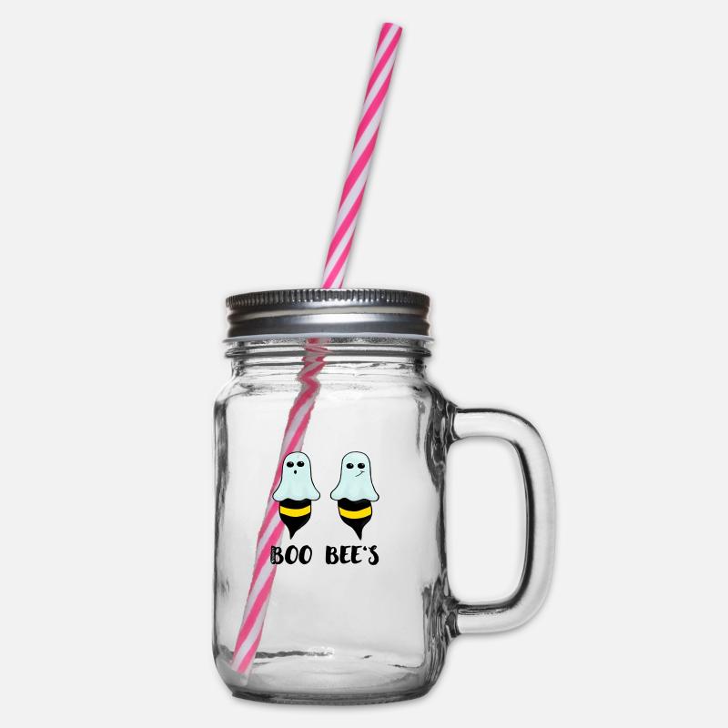 BOO BEES - Henkelglas mit Schraubdeckel - Klar