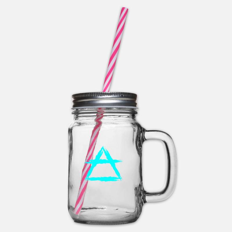 Element Symbol Luft - Henkelglas mit Schraubdeckel - Klar