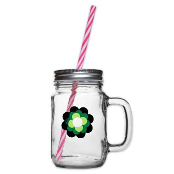 Flower one - Henkelglas mit Schraubdeckel - Klar - Rechts