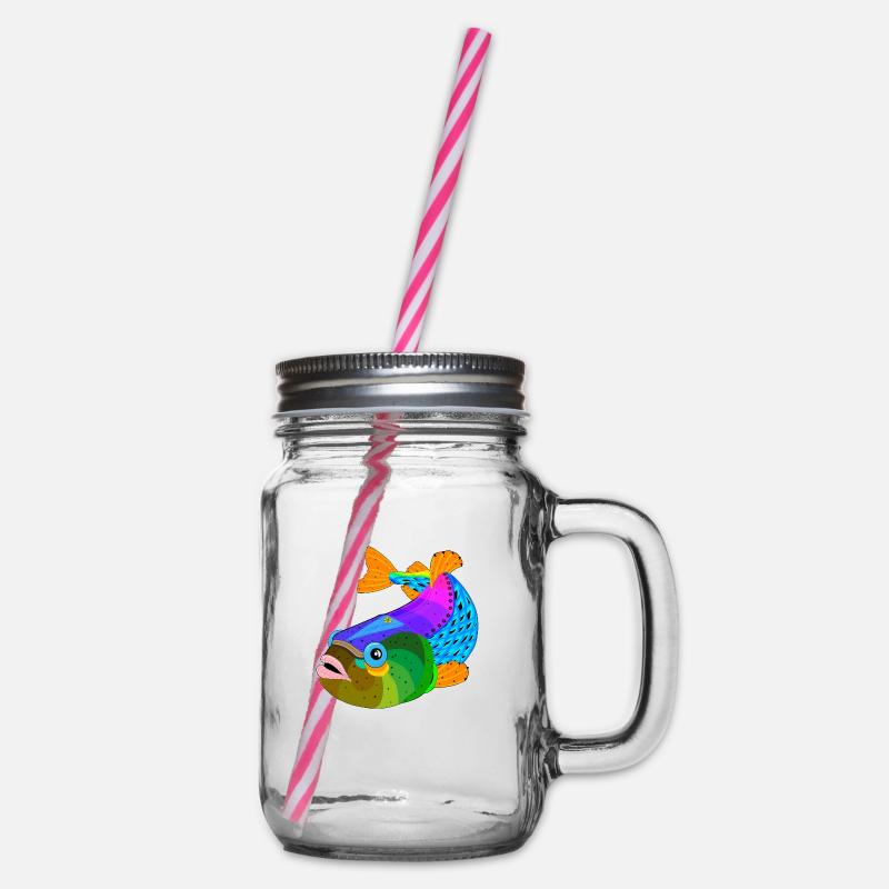 Poisson / poisson - Bocal à boisson - transparent
