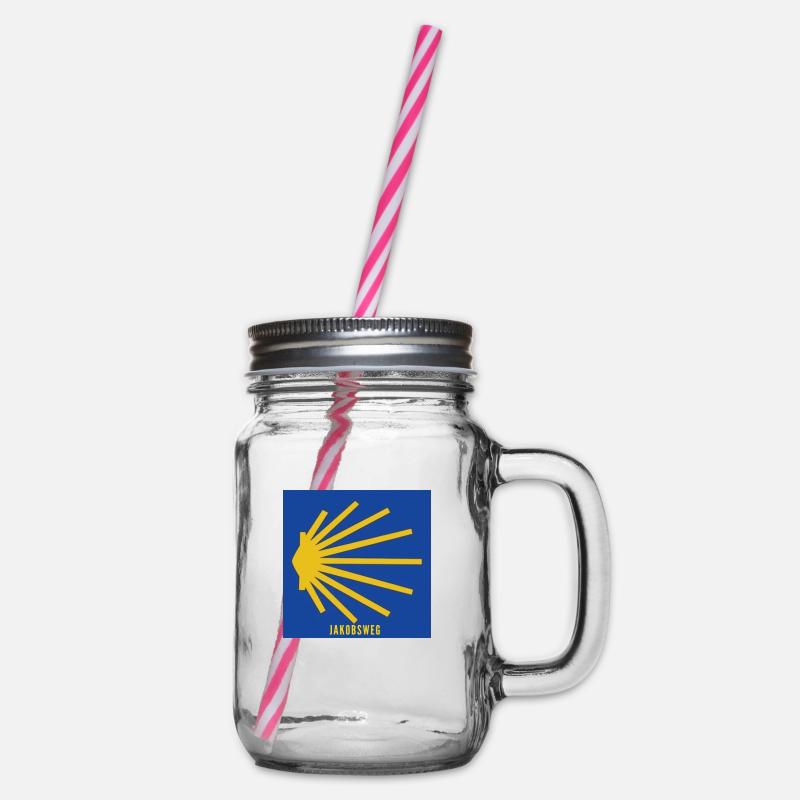 Jakobsweg - Henkelglas mit Schraubdeckel - Klar
