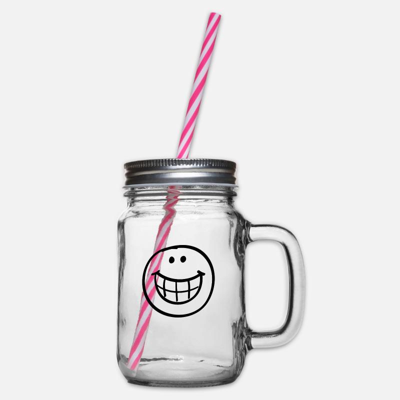 Large sourire - Bocal à boisson - transparent
