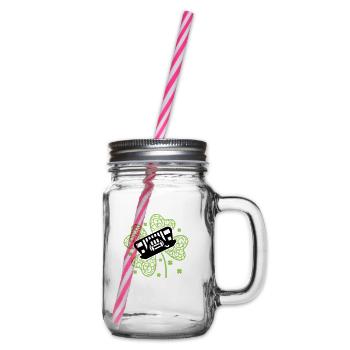 Shamrock Jeep - Henkelglas mit Schraubdeckel - Klar - Rechts