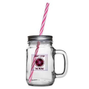 dont stop the music tons violet bordeau - Bocal à boisson - transparent - Droite