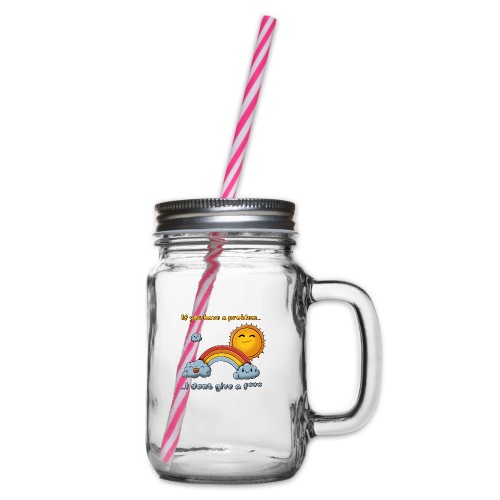 Sunshine - Glass jar with handle and screw cap