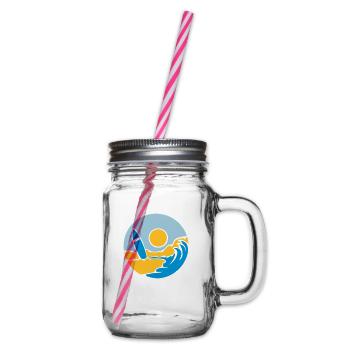 County Beach Surfboard - Glass jar with handle and screw cap - clear - Right