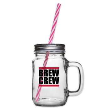 Brew Crew Beam Spell - Glass jar with handle and screw cap - clear - Right