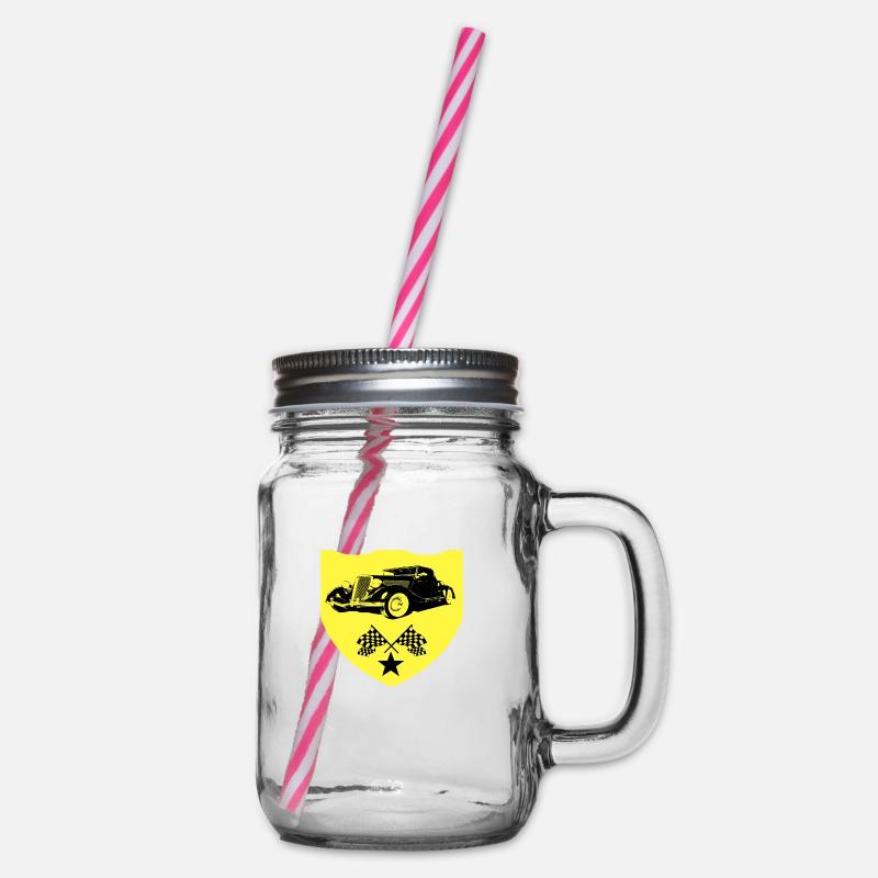 Auto - Henkelglas mit Schraubdeckel - Klar