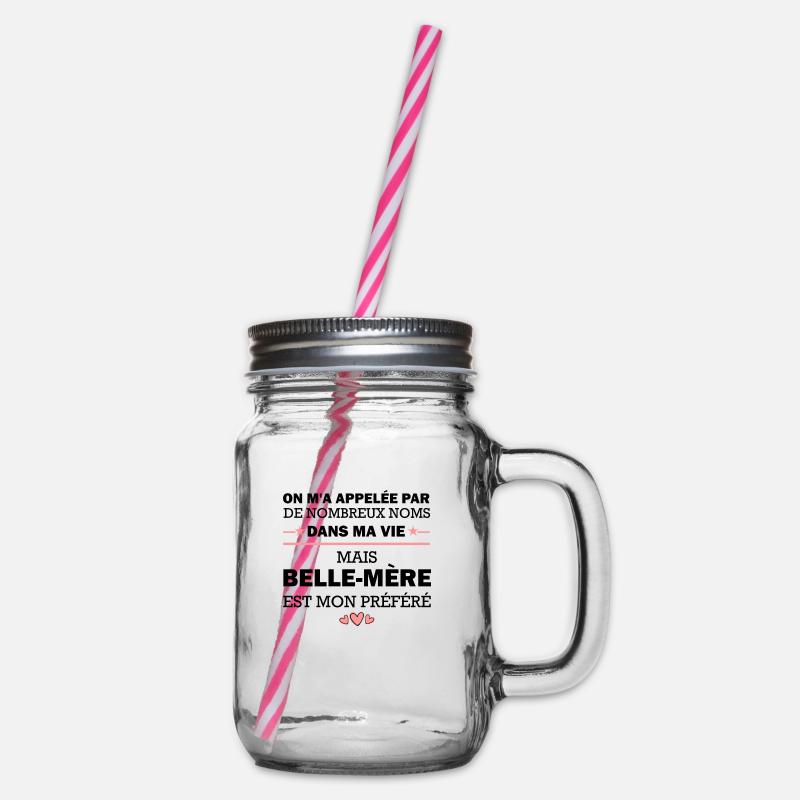 humour belle-mère / cadeau belle mère - Bocal à boisson - transparent