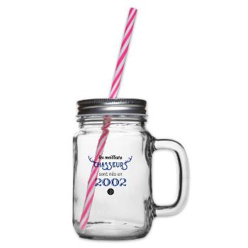 Anniversaire chasseur 2002 - Bocal à boisson - transparent - Droite
