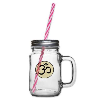 Om - Glass jar with handle and screw cap - clear - Right