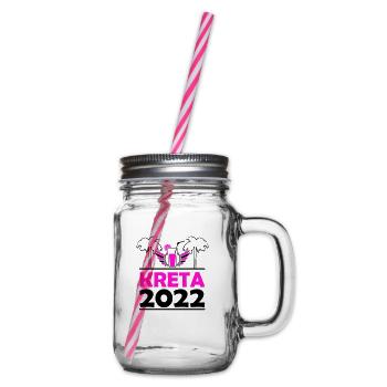 Kreta 2022 - Henkelglas mit Schraubdeckel - Klar - Rechts