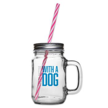 mieux avec un chien - Bocal à boisson - transparent - Droite