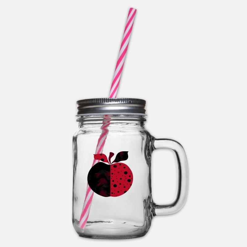 Apfel - Henkelglas mit Schraubdeckel - Klar