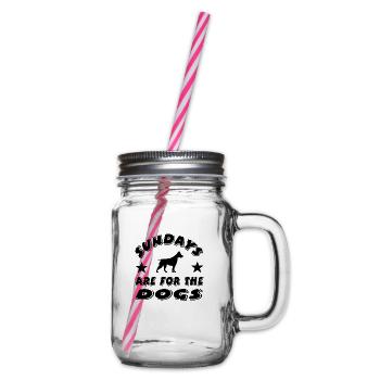 Canine - Glass jar with handle and screw cap - clear - Right