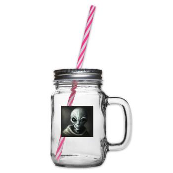 Alien - Glass jar with handle and screw cap - clear - Right