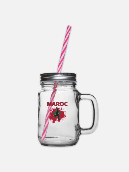 Maroc Football 2022 supporter de Maroc foot - Bocal à boisson - transparent
