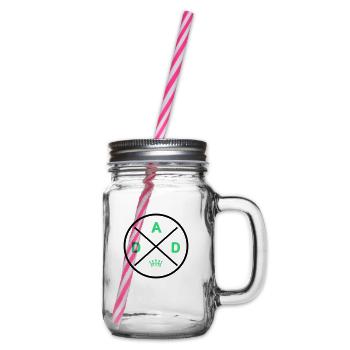 Dad King - Glass jar with handle and screw cap - clear - Right