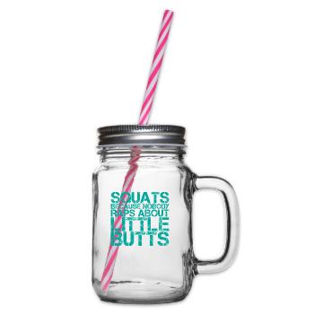 Squats parce que personne ne rappe sur Little Butts 4 - Bocal à boisson - transparent - Droite