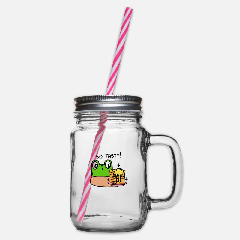 Drôle de grenouille, crapaud - Bocal à boisson - transparent