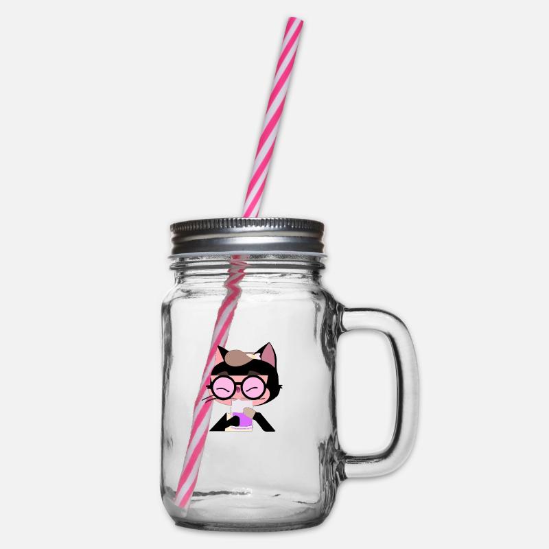 Minu la petite chatte - Bocal à boisson - transparent