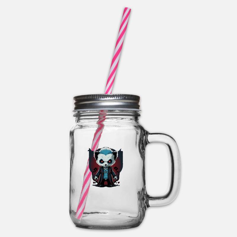 Panda vampire - Bocal à boisson - transparent