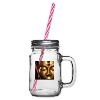 Buddha - Henkelglas mit Schraubdeckel - Klar - Rechts