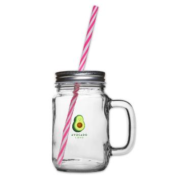 AVOCADO LOVE - Henkelglas mit Schraubdeckel - Klar - Rechts