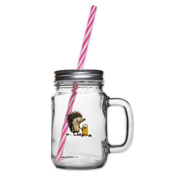 Design ohne Titel 111 - Henkelglas mit Schraubdeckel - Klar - Rechts