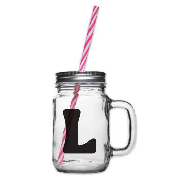 L - Henkelglas mit Schraubdeckel - Klar - Rechts