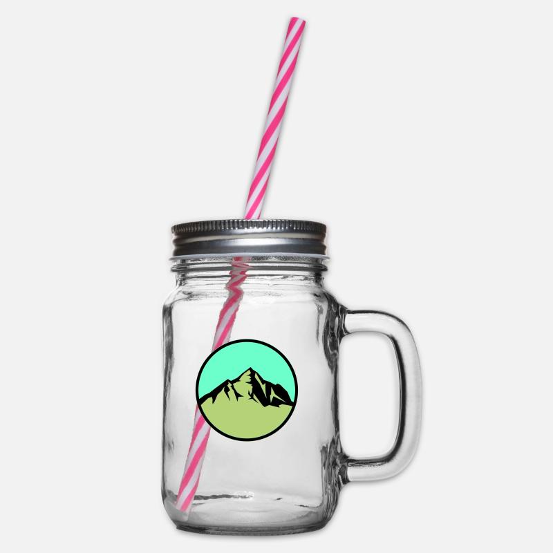berge - Henkelglas mit Schraubdeckel - Klar