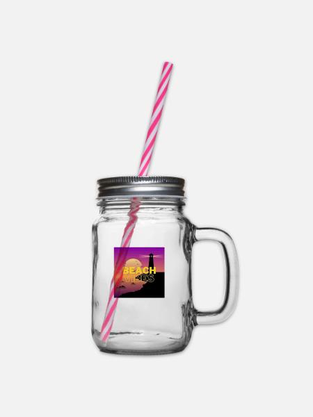 Beach 2 - Henkelglas mit Schraubdeckel - Klar