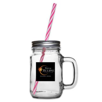 Evansville Indiana Eclipse 2024 Souvenir 8 avril - Bocal à boisson - transparent - Droite