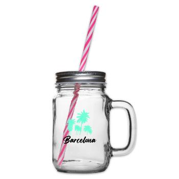barcelona - Henkelglas mit Schraubdeckel - Klar - Rechts