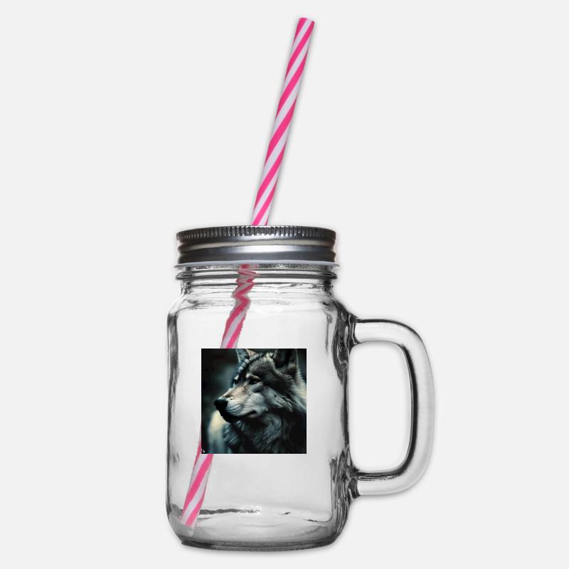 Wolf - Henkelglas mit Schraubdeckel - Klar