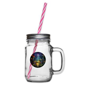 Urban Neon Adventure: Découvrez la jungle néon - Bocal à boisson - transparent - Droite