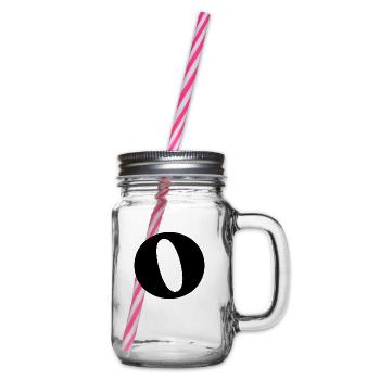 Buchstabe o - Henkelglas mit Schraubdeckel - Klar - Rechts