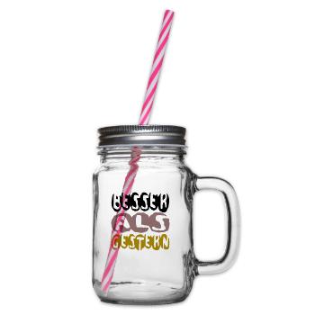 besser als gestern II - Henkelglas mit Schraubdeckel - Klar - Rechts