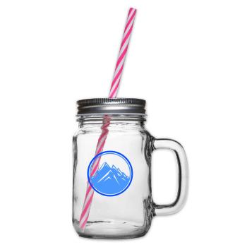 mountains - Glass jar with handle and screw cap - clear - Right