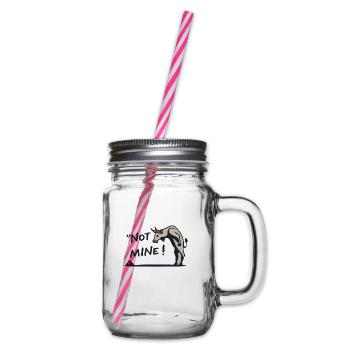 Not Mine! - Glass jar with handle and screw cap - clear - Right