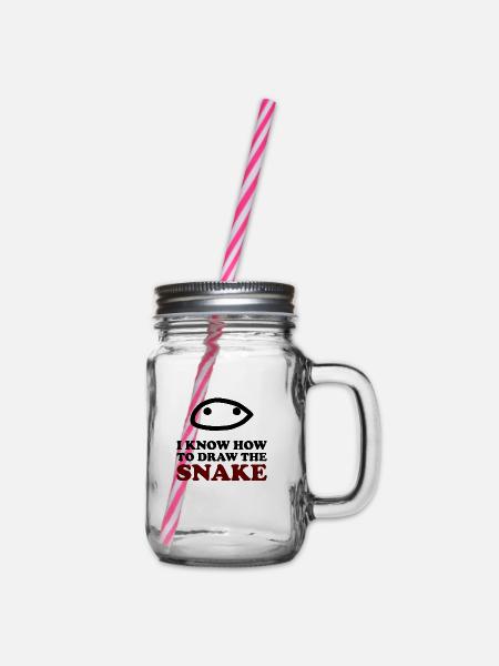 The Snake - Henkelglas mit Schraubdeckel - Klar