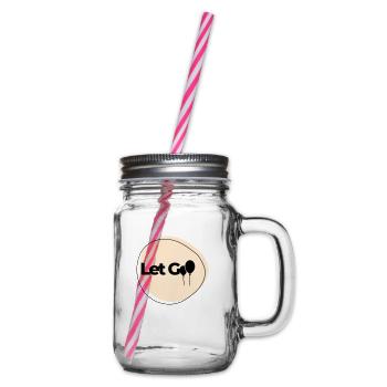 Let Go - Glass jar with handle and screw cap - clear - Right