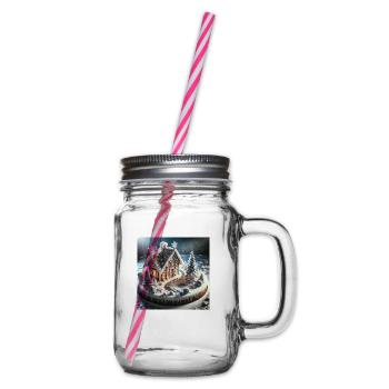Weihnachtliche Leckereien - Weihnachtsgeschenkidee - Henkelglas mit Schraubdeckel - Klar - Rechts
