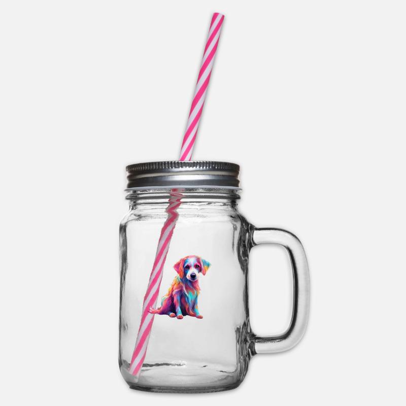 magic magic dog - Henkelglas mit Schraubdeckel - Klar