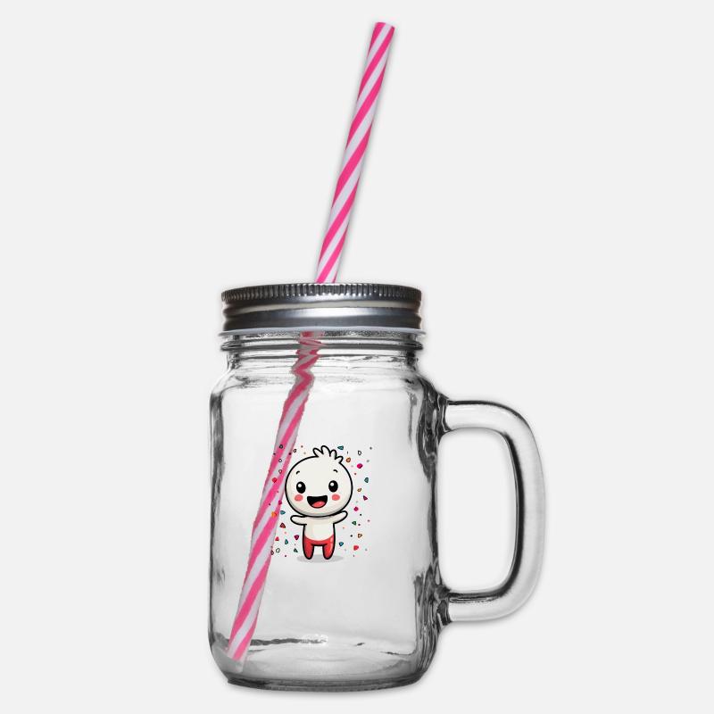 Joie de carnaval avec des confettis - Bocal à boisson - transparent