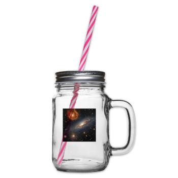 Galaxy - Henkelglas mit Schraubdeckel - Klar - Rechts