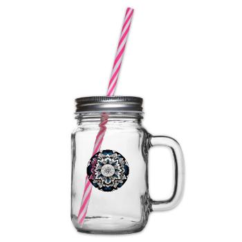Mandala - Henkelglas mit Schraubdeckel - Klar - Rechts