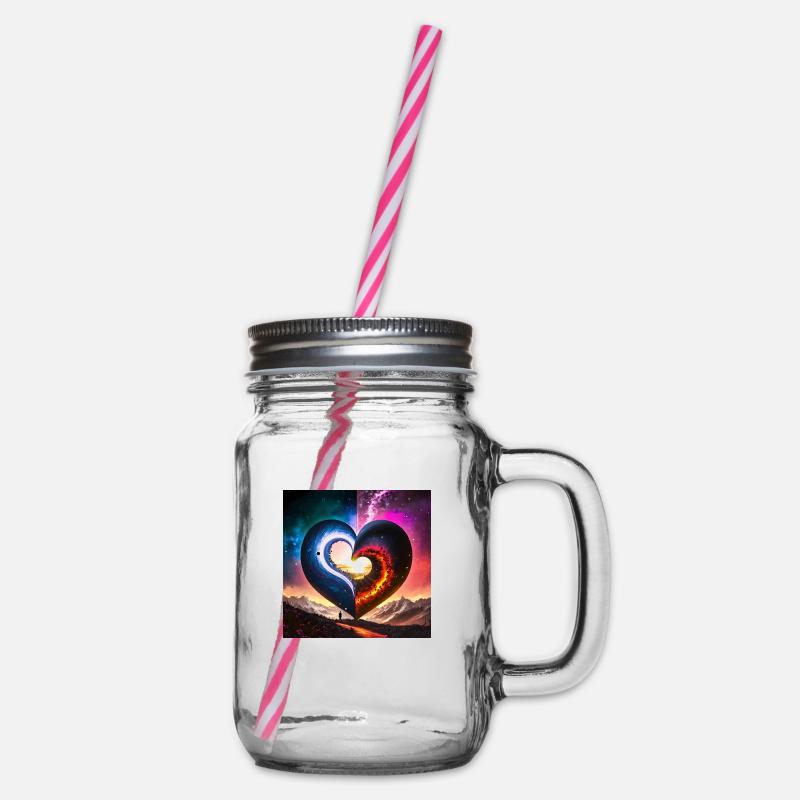 Firefly love ying yang - Bocal à boisson - transparent